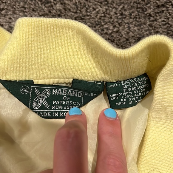 Vintage Haband Yellow Bomber Jacket - Picture 2 of 5